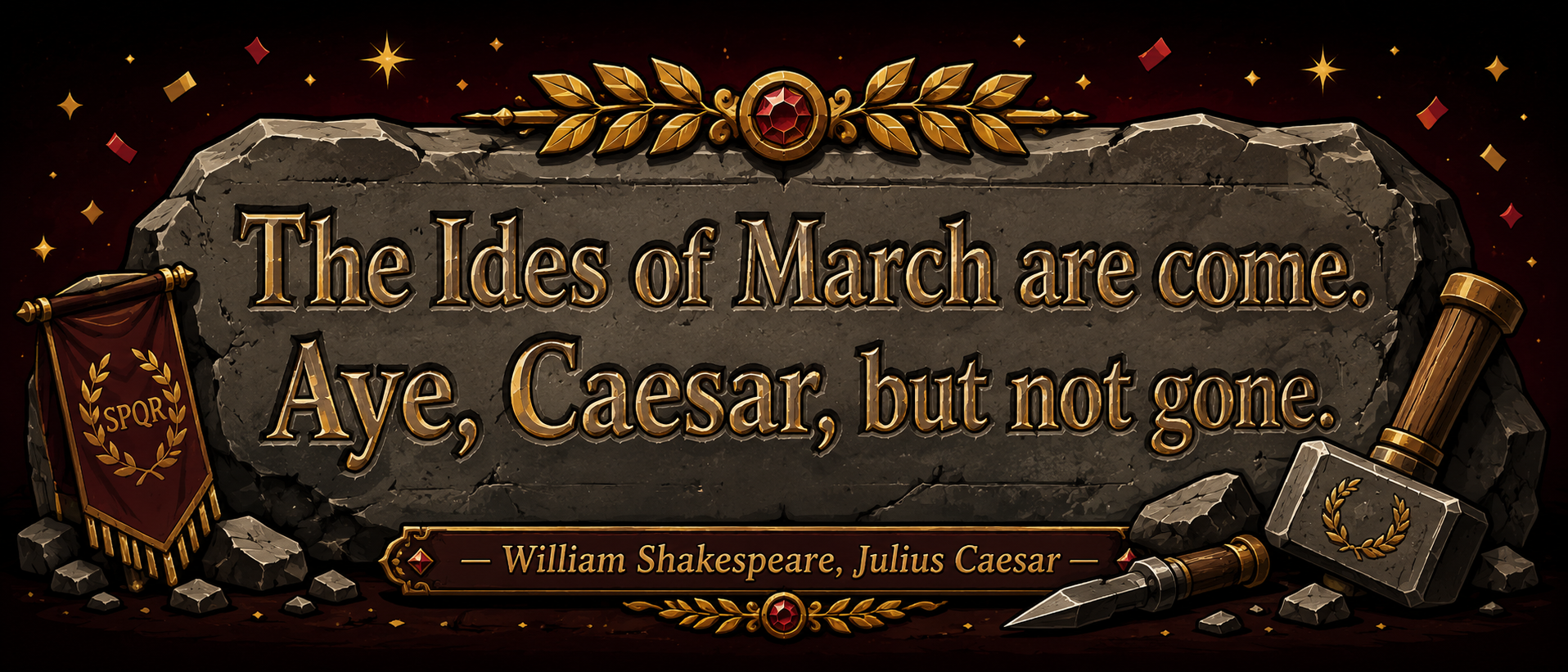 The Ides of March are come